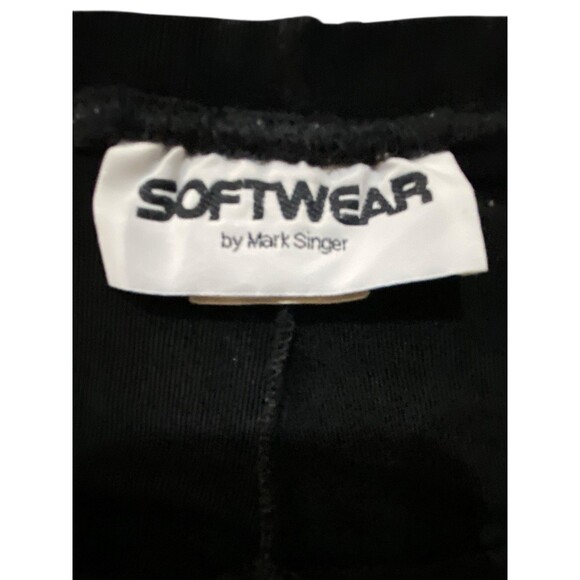 Softwear By Mark Singer Women Black Casual Pants Elastic Waist Size Medium - Picture 7 of 12